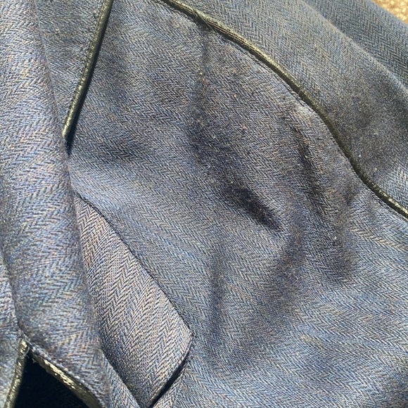 Vintage 90’s Karen Perry bomber jacket with leather piping - Picture 12 of 12